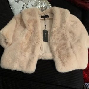 *SOLD* BCBG Fur Coat Cover up